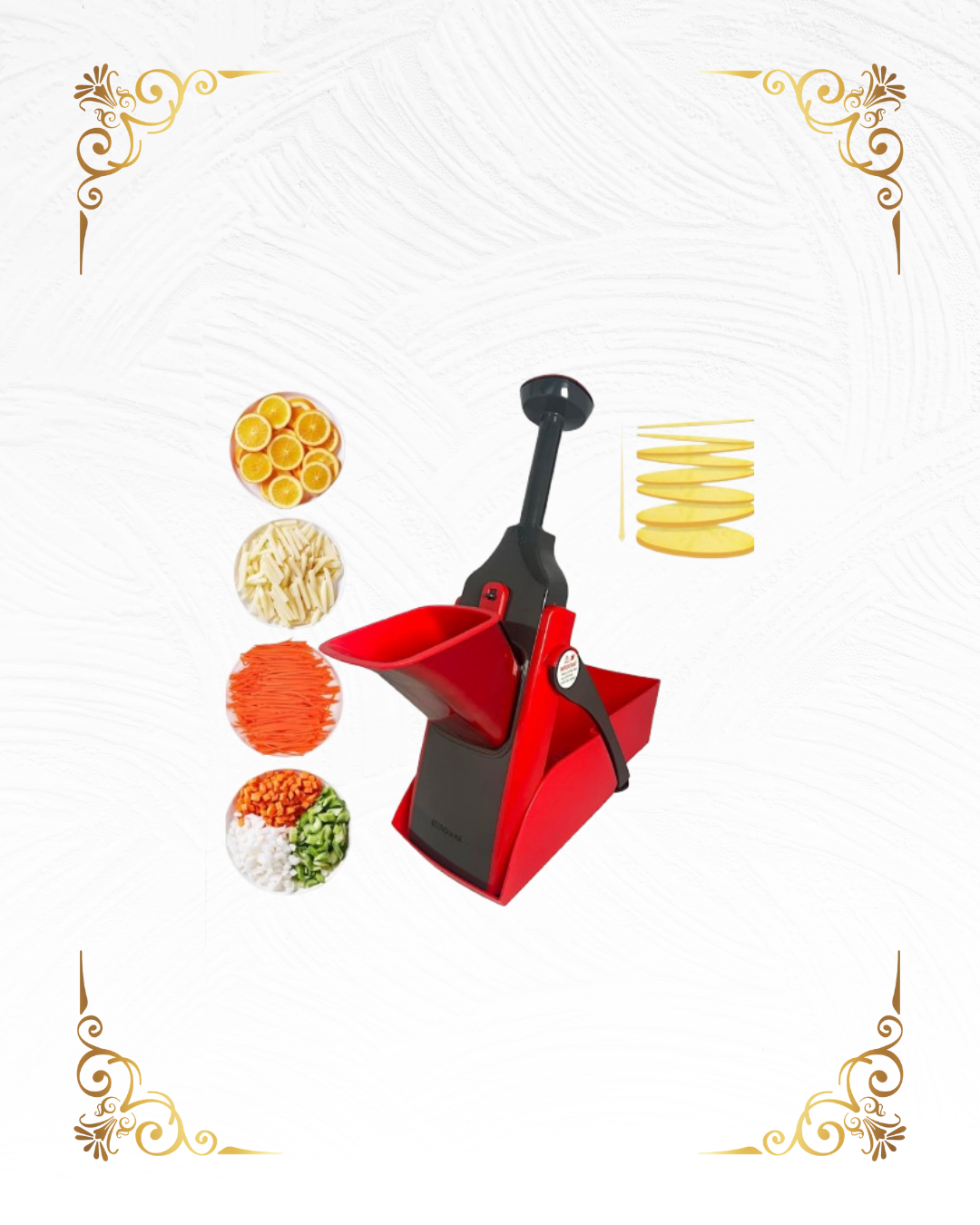 Affettatrice REGOLABILE Spessore regolabile e taglio julienne Patate Cipolla taglia pomodori Chopper Kitchen taglia patate mandolina per verdure professionale