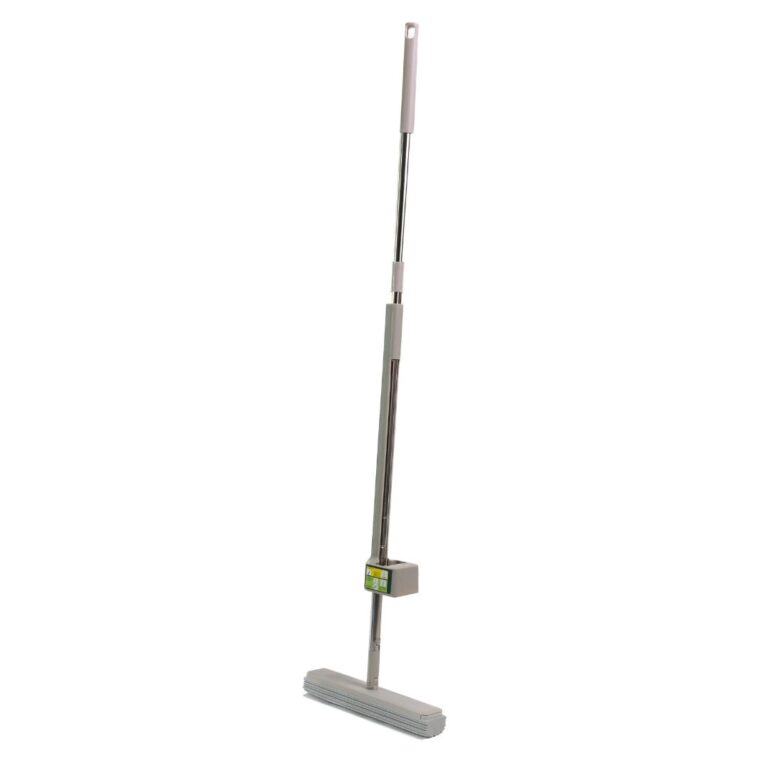 Space Mop 4-1; Scopa, Lavapavimenti, Lava e Asciuga Pavimenti - Pulizia Efficiente e Veloce, Adatta a Tutti i Tipi di Pavimenti/ Mop completo 3 ricambi in omaggio/ Mop + secchio salva spazio in omaggio 1 ricambio