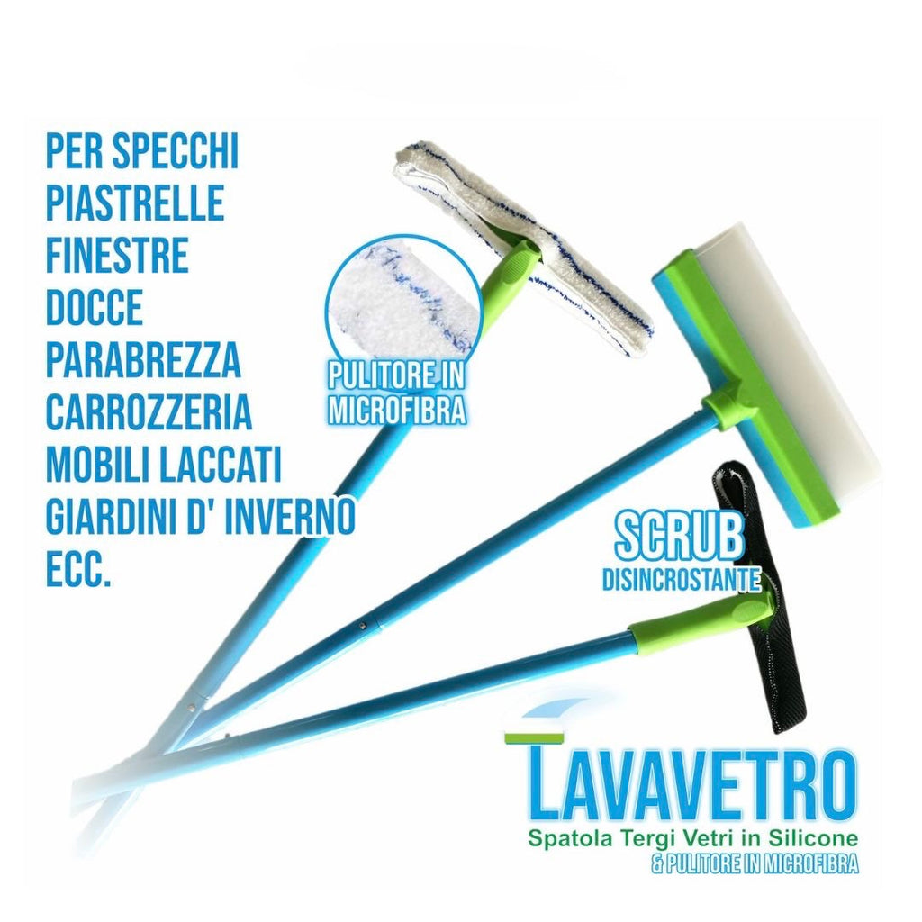 Professional Silicone Window Cleaner - Complete Kit with Accessories