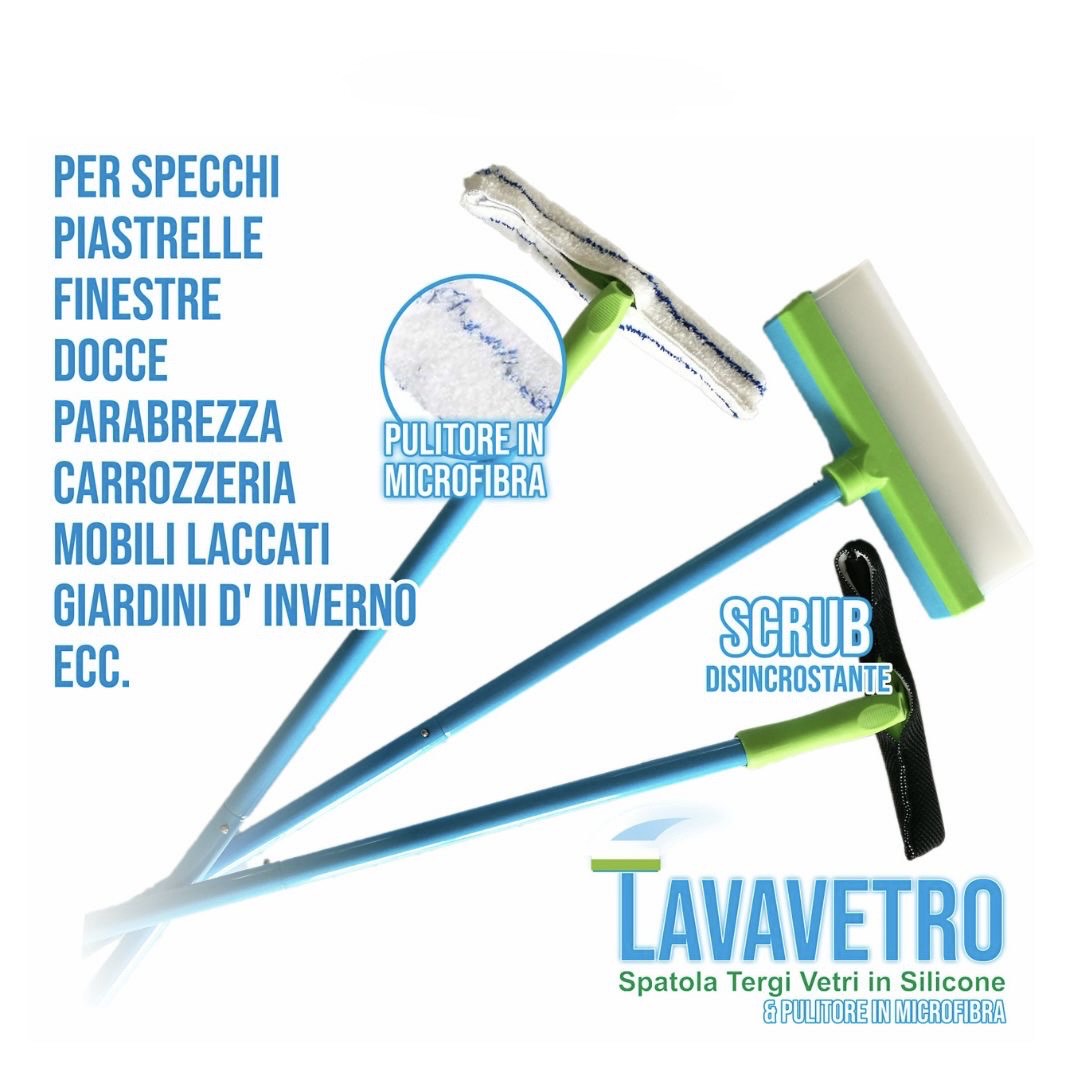 Professional Silicone Window Cleaner - Complete Kit with Accessories